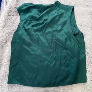 Green Abercrombie satin top